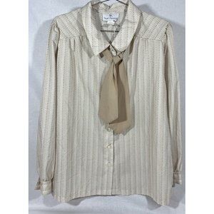 Stuart Randolph Vintage Blouse with Neck Tie